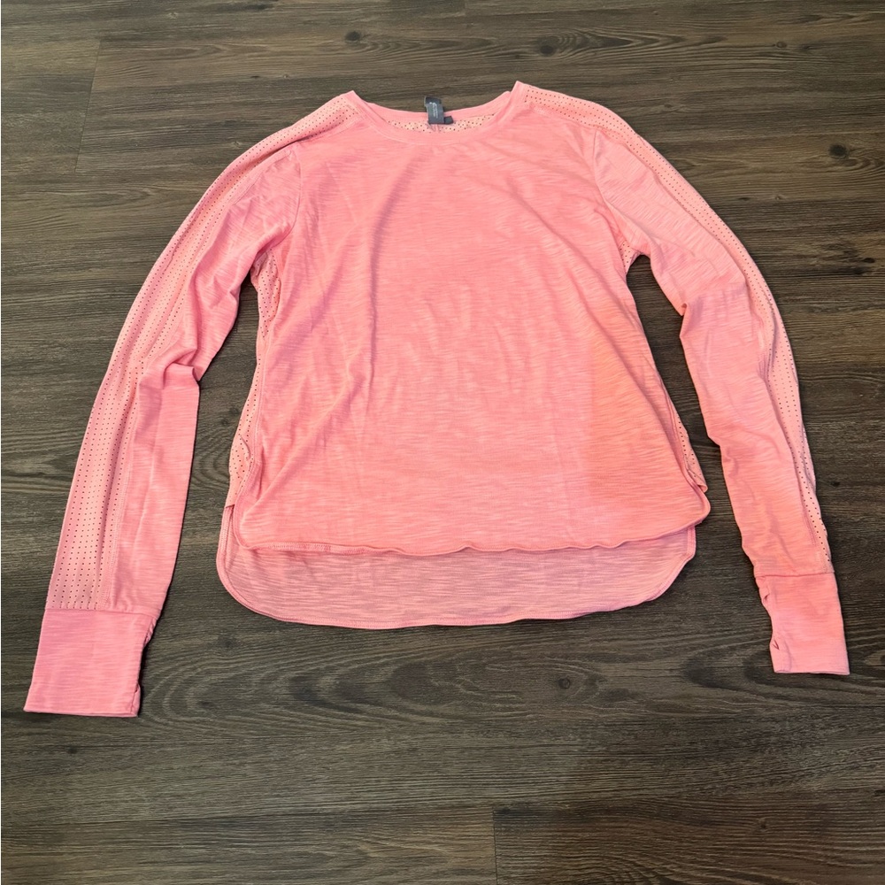 Sweaty Betty Long Sleeve Pink Top